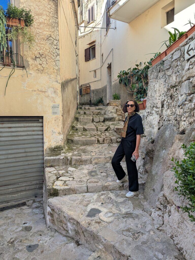 Walking Itri's Medieval streets.